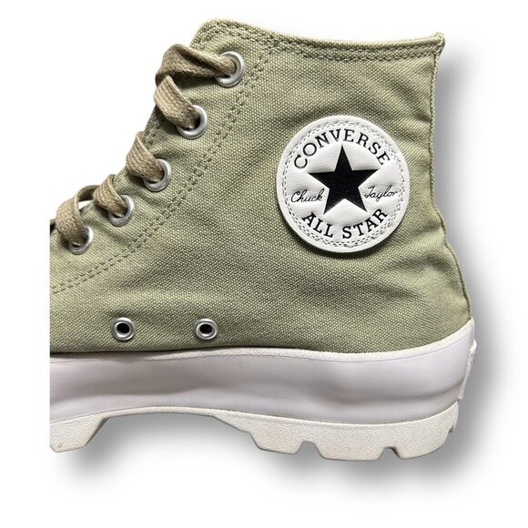 Converse Women's Chuck Taylor All Star Lugged Hi Tops 571114C Size 11 Sage Green - Picture 4 of 10
